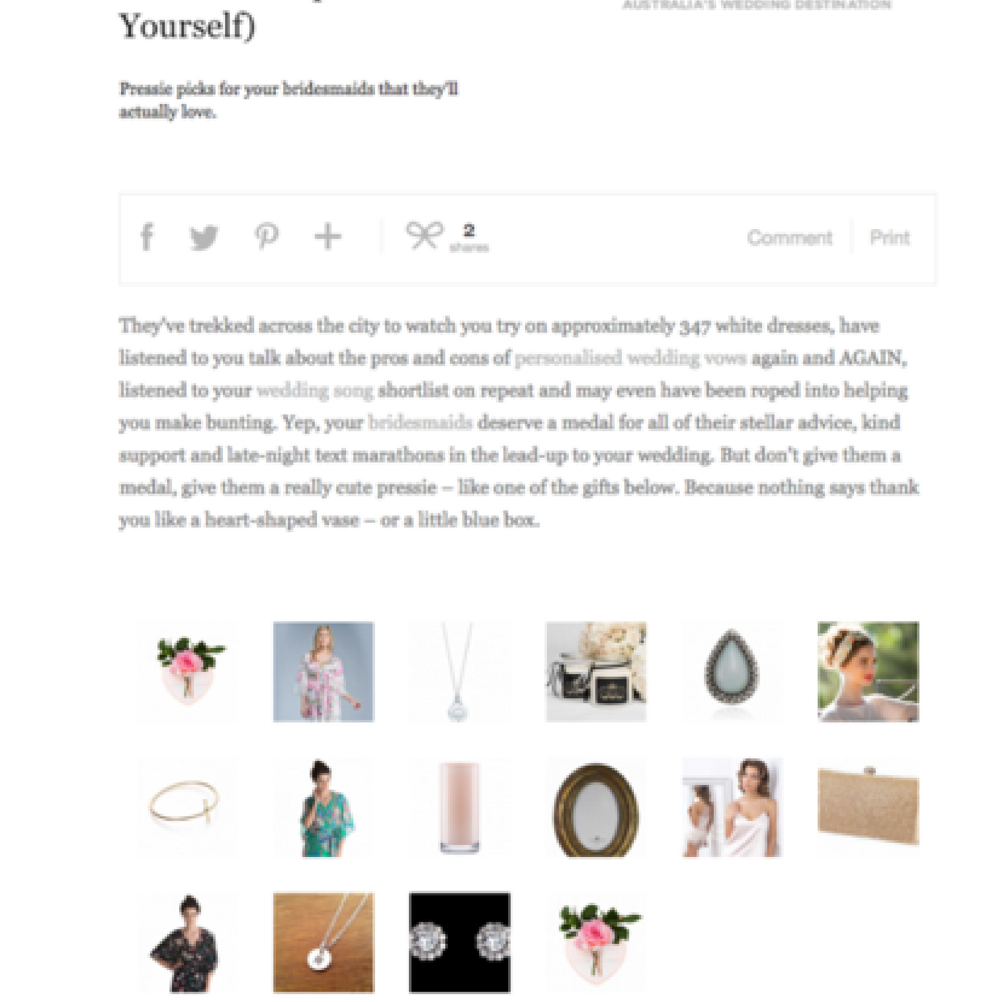 The Knot 15 Gift Ideas for your Bridesmaids 2014