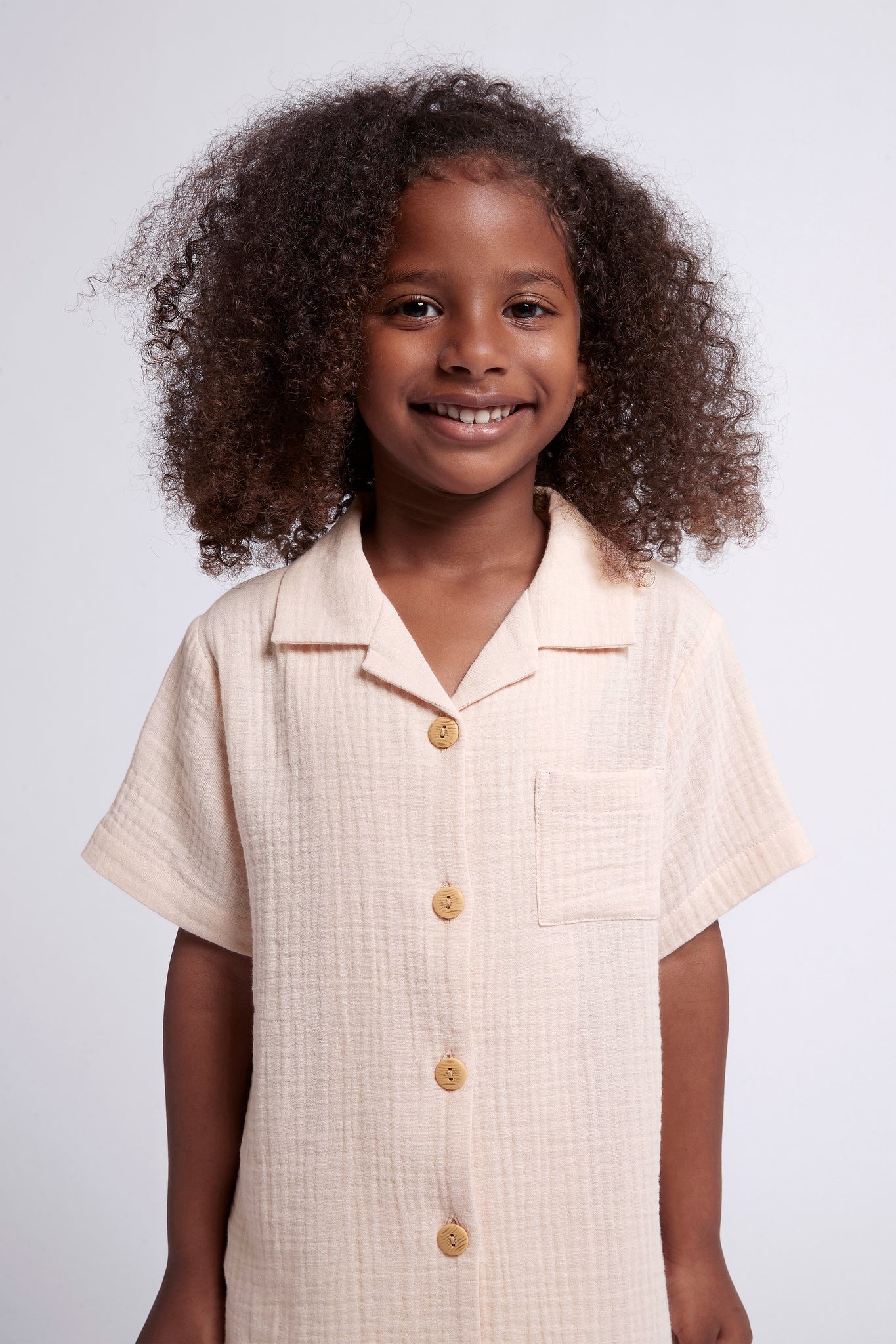 Piper Bubble Cotton Personalised Childrens Short Pyjama Set Blush | Homebodii