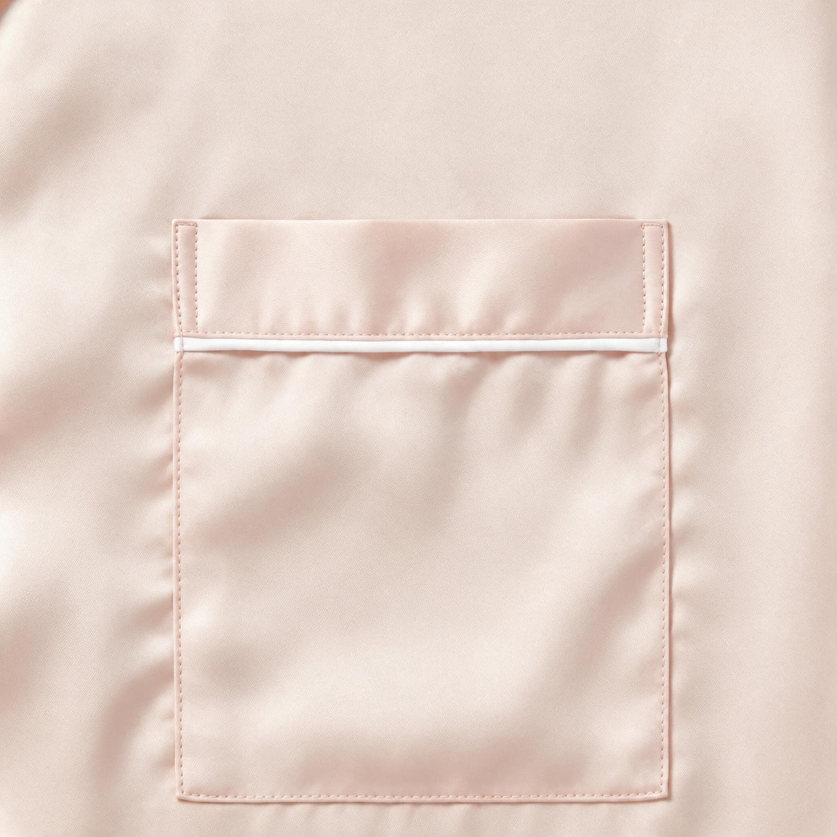 Eva Kids Short Tencel™ Pyjama Set - Blush with White Piping