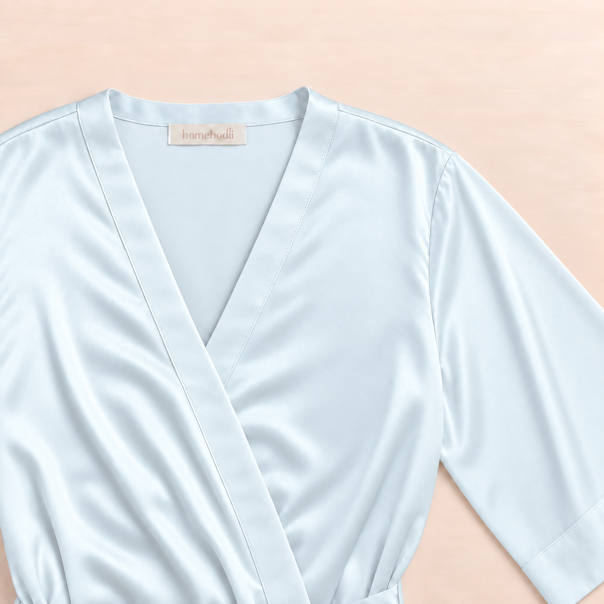 Jasmine Short Robe - Eggshell Blue *Final Sale*