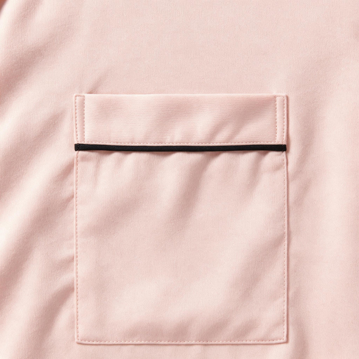 Petra Tencel™ Short Sleeve with Long Pant Pyjama Set - Blush with Black Piping