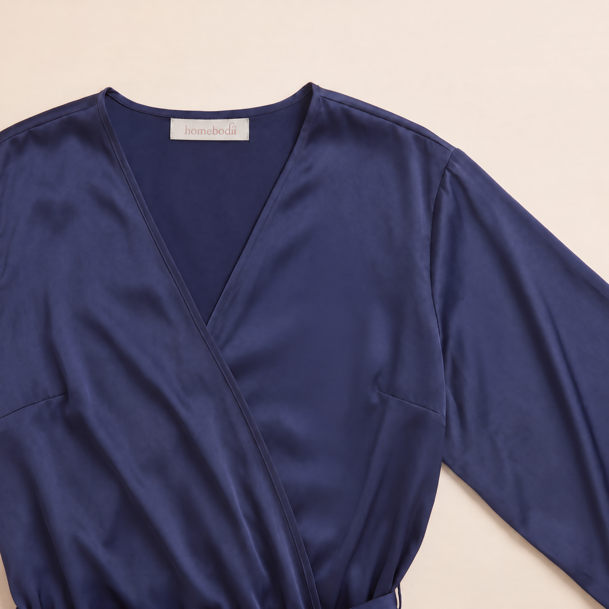 Sian Lace Robe - Navy