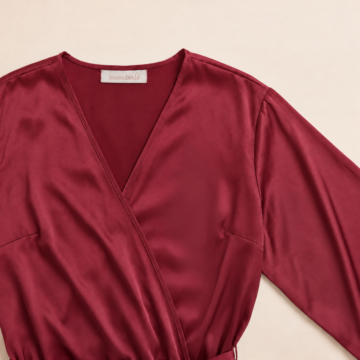 Sian Lace Robe - Burgundy