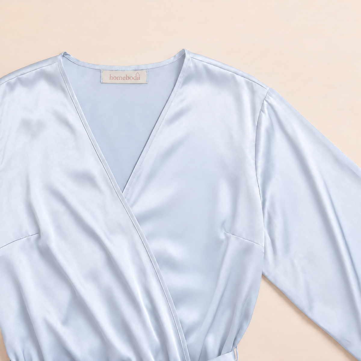 Sian Lace Robe - Eggshell Blue