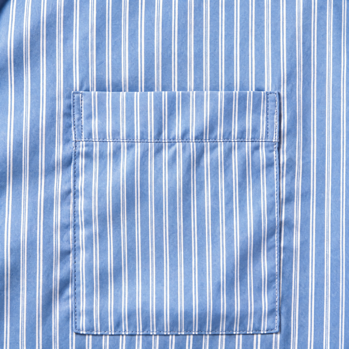 Vienna Stripe Cotton Pyjama  – Blue Stripe