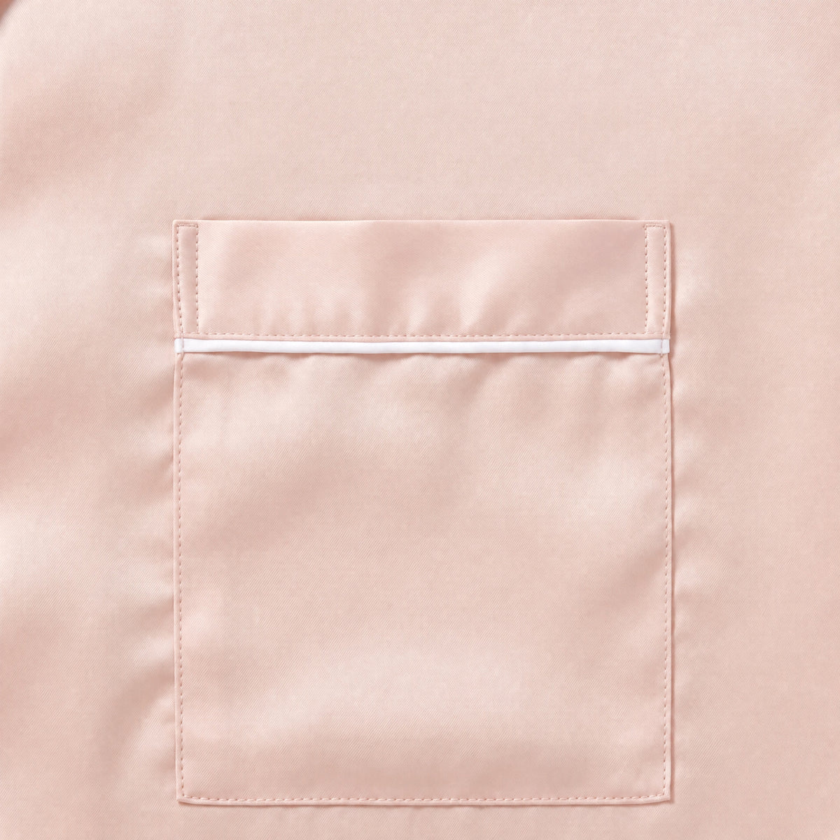 Grace Short Pyjama Set - Blush with White Piping