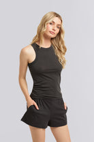 Homebodii Basic Tencel™ Womens Singlet  Black | Homebodii
