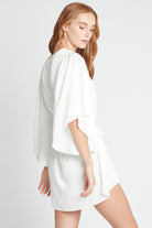Luna Satin Robe  White | Homebodii